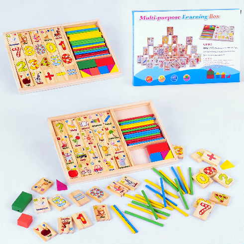 Інтерактивна дошка Fun Game дерев'яна Математика, рахунок арт. 97850, фото 1