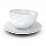 Порцелянова чашка з блюдцем для кави "Тормоз" (200 мл), фото 3