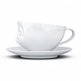Порцелянова чашка з блюдцем для кави "Тормоз" (200 мл), фото 4