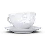 Порцелянова чашка з блюдцем для кави "Тормоз" (200 мл), фото 5