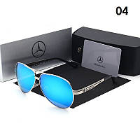 Мужские солнцезащитные очки Авиаторы с логотипом Mercedes-Benz Premium Series Hameleon+ Очки Мерседес Хамелеон