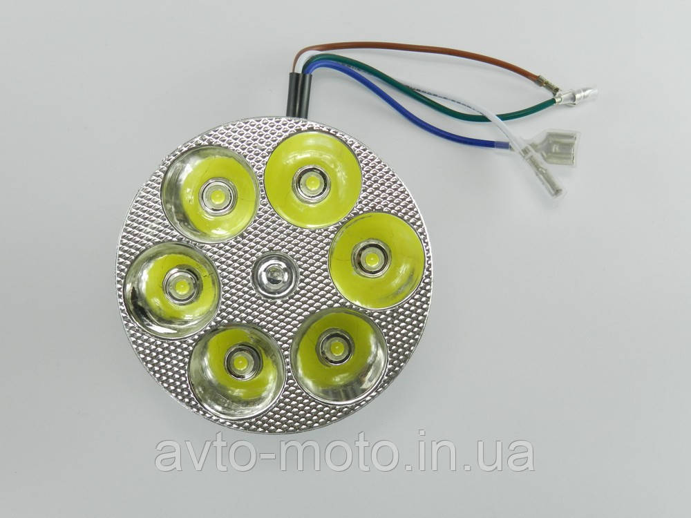 Лампа LED вставка диодная в круглую фару Дельта/Альфа - фото 4 - id-p1412911826