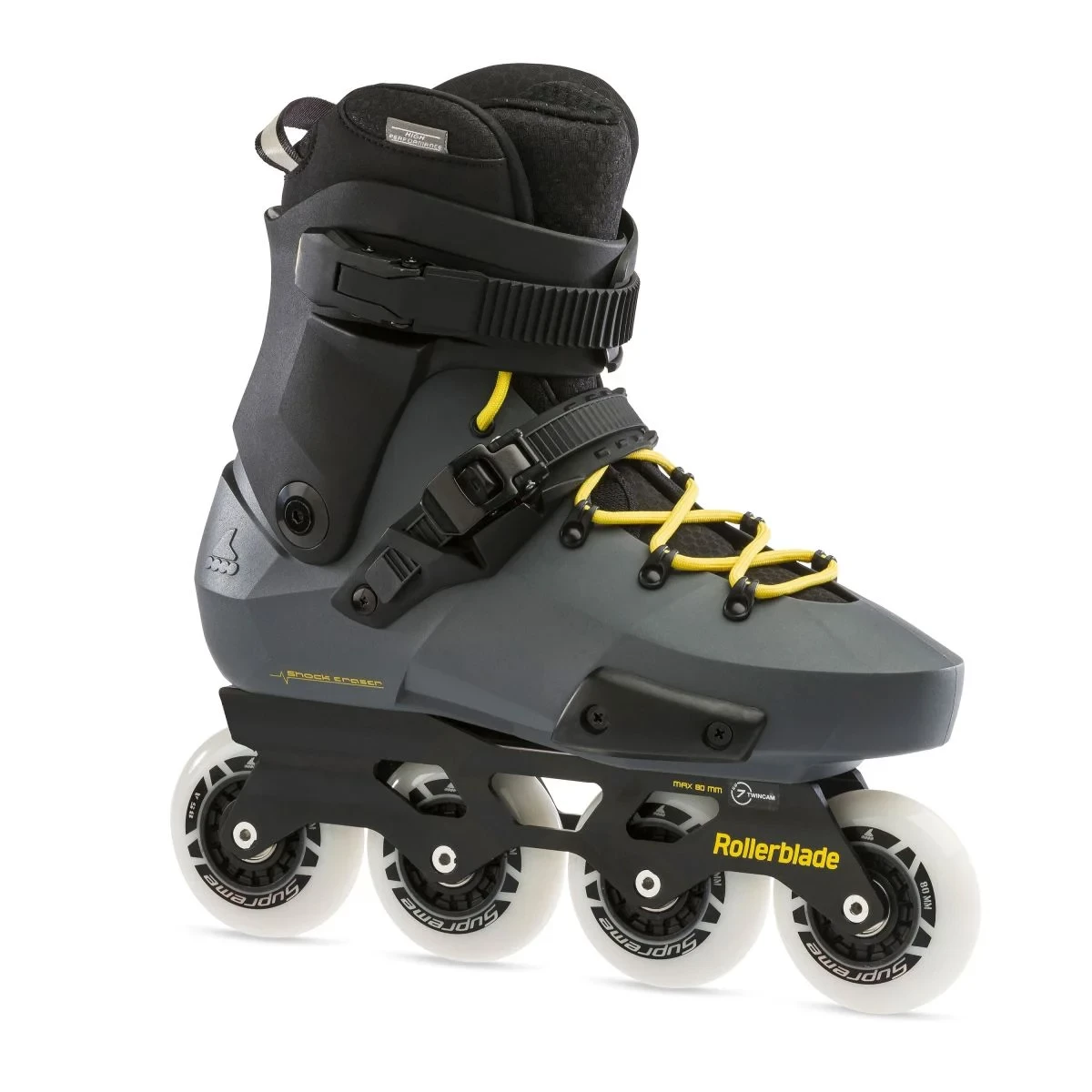 Ролики чоловічі фріскейт Rollerblade Twister Edge Anthracite Yellow