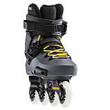 Ролики чоловічі фріскейт Rollerblade Twister Edge Anthracite Yellow, фото 3
