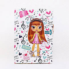 Блокнот дитячий Boxy Girls зі змінними платтями 80 аркушів в лінію арт. 1238-1