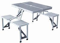 Стол для пикника со стульями Picnic Table S-572, серый