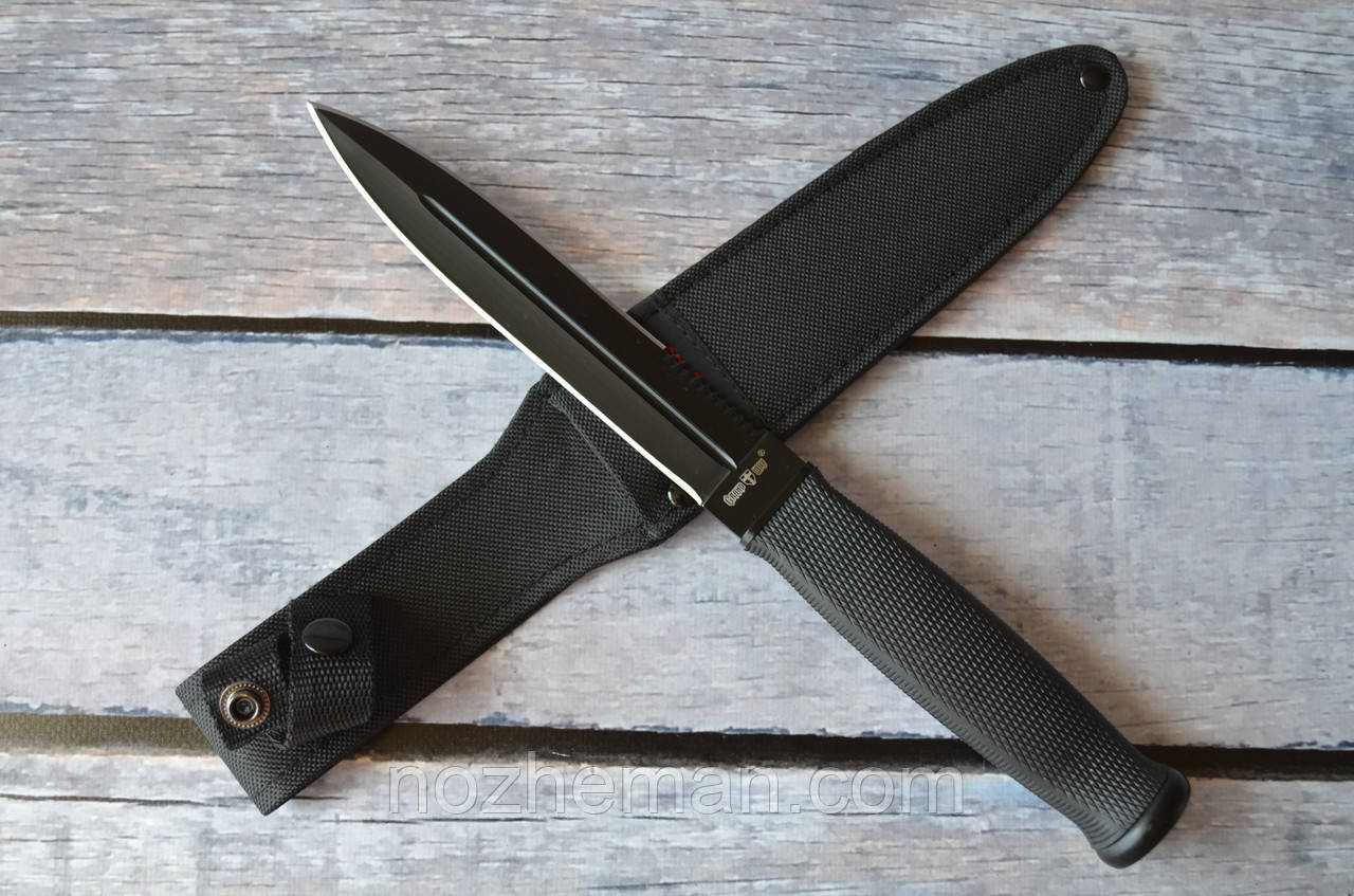 Нескладний Штик ніж, відмінний варіант для виживання з гумовою рукояткою і тканинним чохлом