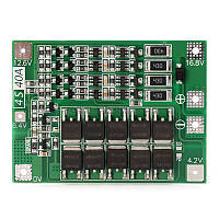 BMS 4s Контролер плата BMS з балансиром 4S Li-Ion 14.8(16,8В) В 40A