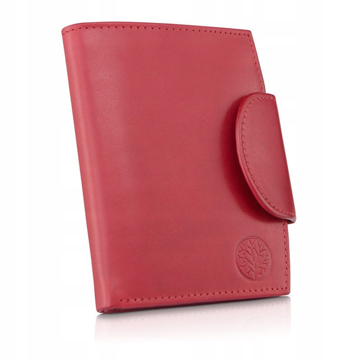 Жіночий шкіряний гаманець Betlewski з RFID 10,5 х 12,8 х 2,2 (BPD-NVTC-319) - червоний, фото 1