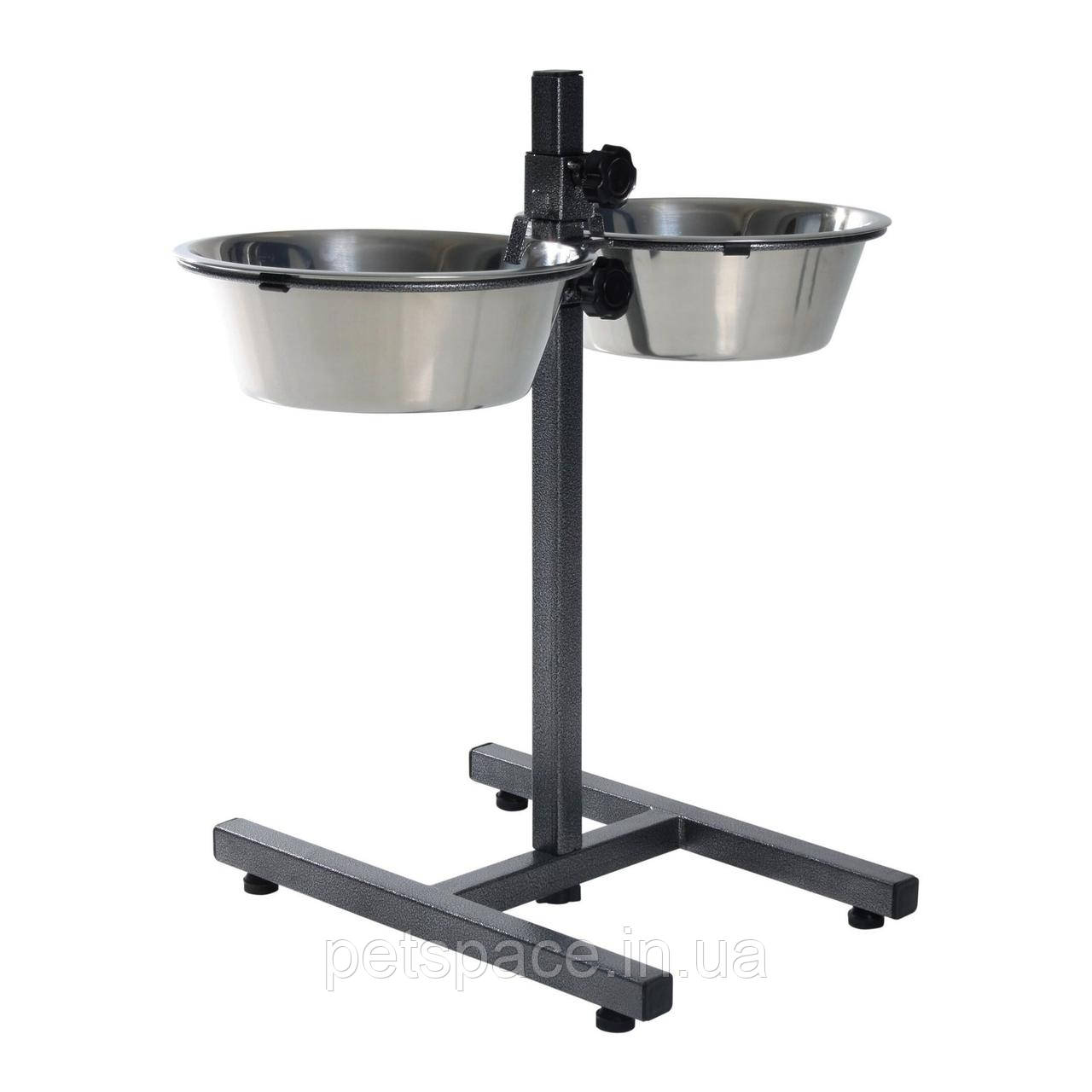 Металева миска для собак Trixie (Тріксі) на штативі 2,8л /50см., фото 1