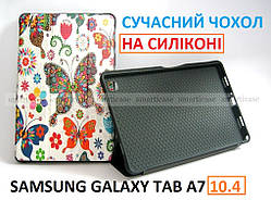 Світлий кольоровий чохол для дівчини на Samsung Galaxy Tab A7 10.4 2020 (T500 T505) Ivanaks Safebook Метелики