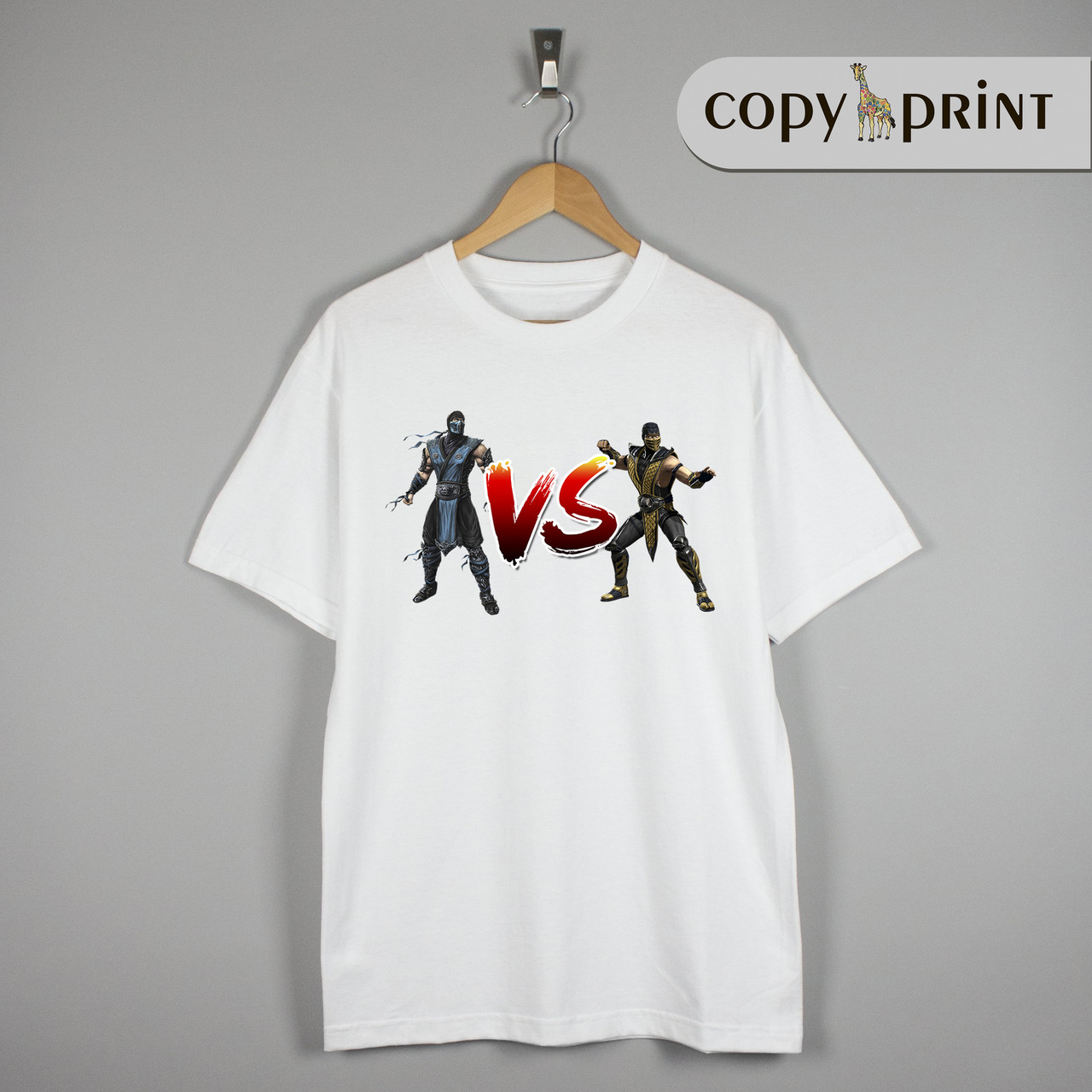 Футболка: Мортал Комбат (Саб Зіро VS Скорпіон), фото 1