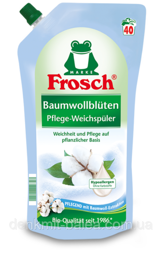 Преміумополіскувач для білизни Свіжість Frosch Baumwollbluten 1000 мл