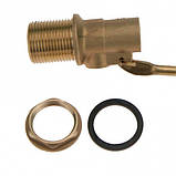 Поплавковий клапан для ємкості 3/4" латунь KARRO, фото 3