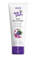 Засіб для обличчя 3 в 1 з екстрактом виноградних кісточок Unice, 100 мл