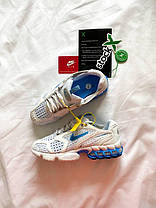 Кросівки Stussy x Nike Air Zoom r White University Blue, фото 6