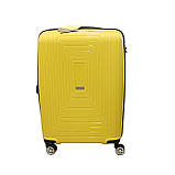 Пластикова валіза середнього розміру  Airtex Jupiter 241, 75 л жовта, фото 2