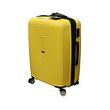 Пластикова валіза середнього розміру  Airtex Jupiter 241, 75 л жовта, фото 3