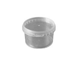 Ємність харчова Ø84/98 мм. h=59 мм. 280 мл. з кришкою