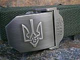 Ремінь Тризуб Україна олива, фото 6