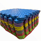 Килимок-пазл EVA , набір 12шт., 1,08 м2, 30х30 см, т. 10 мм щільність 80-100 кг/м3 TERMOIZOL®, фото 6