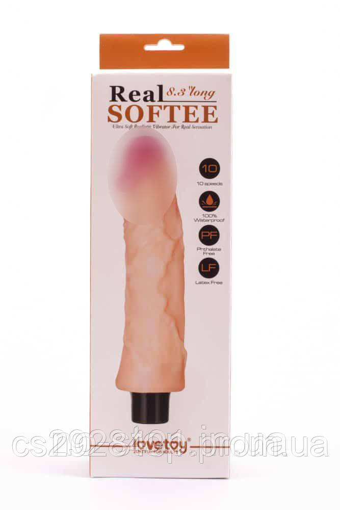 Реалістичний вібратор - Real Softee Vibrator Flesh 8,3 "
