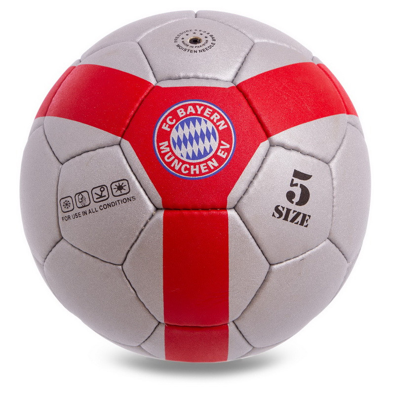 М'яч футбольний Profi Grippy Pro Liga No5 Bayern Munchen Баварія FC FB-0602 Red-Silver