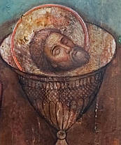 Ікона Знайдення голови Іоанна Предтечі 19 століття, фото 2