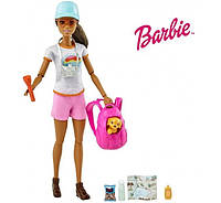 Кукла Barbie Hiking Барби турист пешие прогулки с питомцем