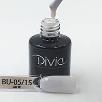 Моделирующий гель для наращивания и укрепления ногтей Divia Build It Up Gel BU15 - Latte 15 мл. молочный