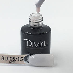 Моделюючий гель для нарощування та зміцнення нігтів Divia Build It Up Gel BU15 - Latte 15 мл. молочний