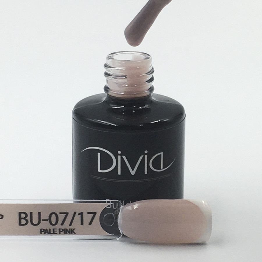 Divia - Укріплюючий та моделюючий гель Build It Up Gel (BU17 - Pale Pink, блідо-рожевий) (15 мл)