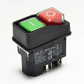 Кнопка для бетономішалки, точила (5 контактів, 16А), фото 1