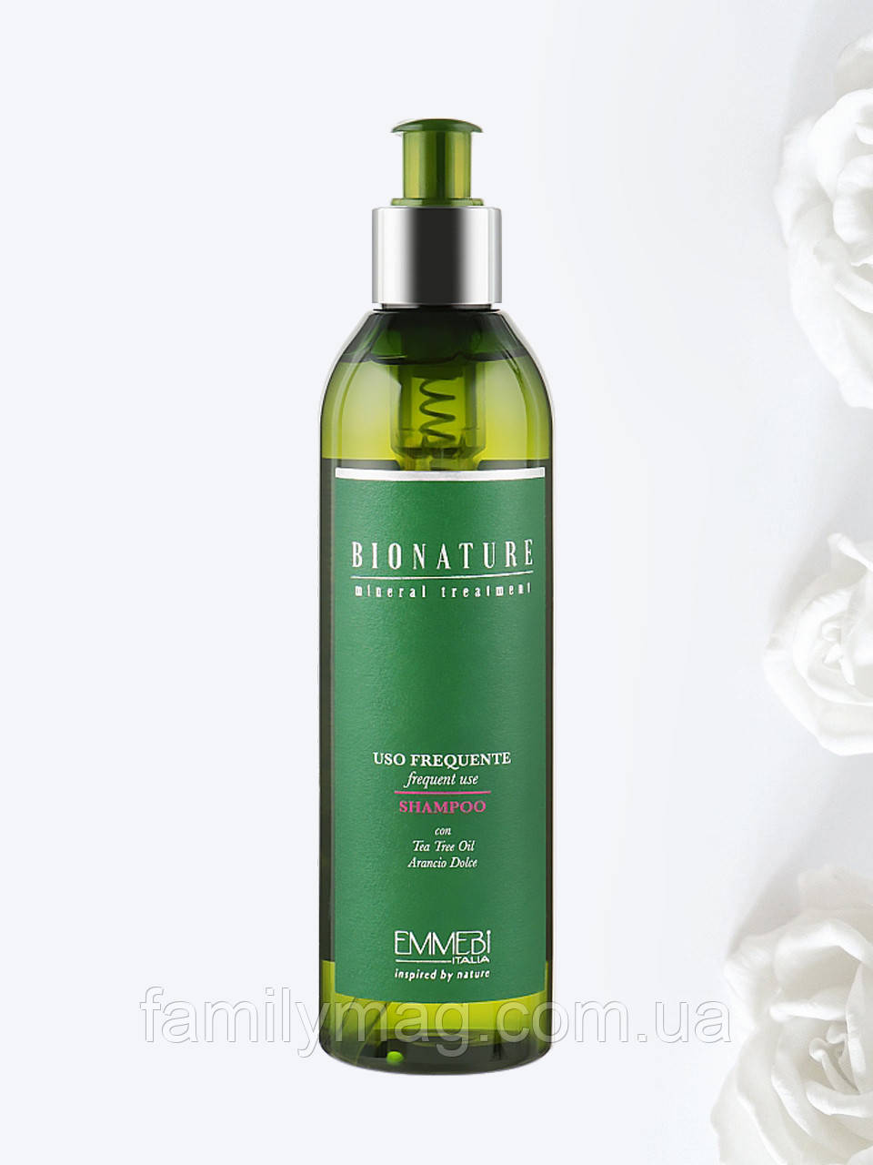 Шампунь для щоденного застосування Frequent Use (Frequente Uso) Shampoo BioNature Emmebi Italia 250 мл