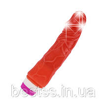 Реалістичний вібратор з мультишвидкісною вібрацією Barbara Jeff Red, фото 4