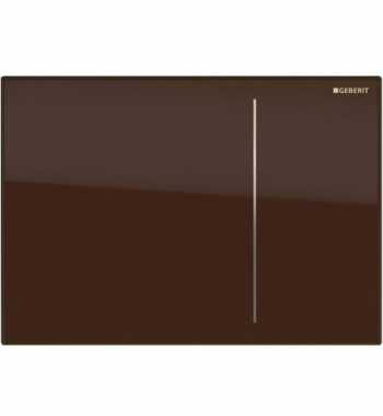 Змивна клавіша Geberit Sigma 70 для бачків Sigma 8 см подвійний змив скло умбра