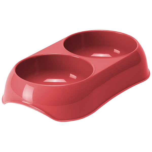 Подвійна миска для котів Moderna Gusto кораловий 2х200 мл (BA100371)