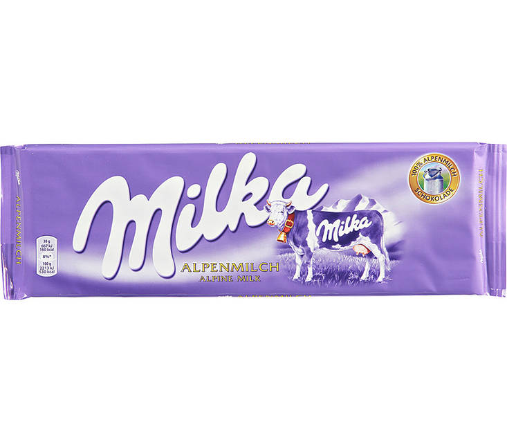 Молочный шоколад без добавок Milka MAX Alpenmilch, 276 г, цена: 67
