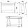Стіл кухонний КС-12 Німфея альба (білий) Компаніт (110х60х72,6 см) кромка 2 мм, фото 7
