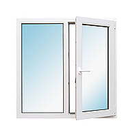 Окно металлопластиковое Open Teck 1150 x 1350 DE-LUX, Однокамерный энерго