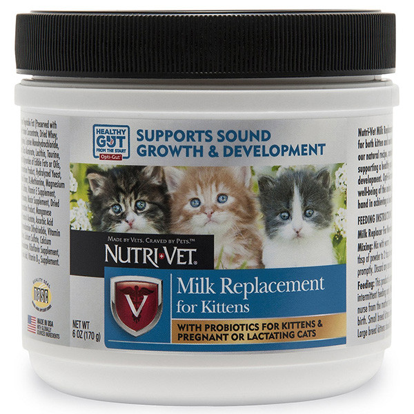 Сухий замінник котячого молока для кошенят Nutri-Vet Milk Replacement (99877)
