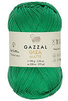 Gazzal GIZA MATTE (Газзал Гіза Матте) № 5560 зелений (Пряжа бавовняна, нитки для в'язання)