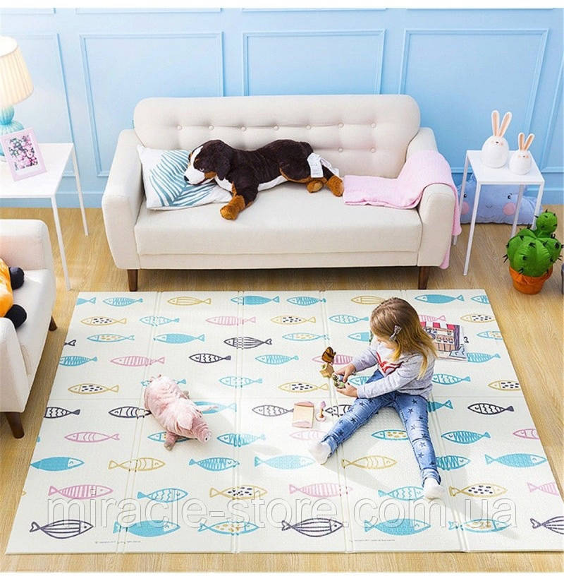 Термокилимок дитячий килим ХРЕ піна ігровий килимок 150*180 см Folding baby mat в асортименті