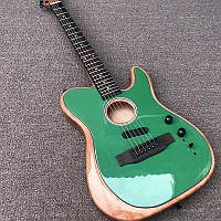 Акустична гітара напівакустична Fender Telecaster Mahogany China Green