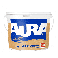 Краска структурная AURA Dekor Silikon Struktur, 14,8 кг