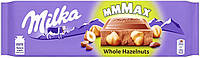 Молочный шоколад Milka MAX с целыми лесными орехами Whole Halzenut, 270 г