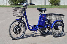 Электроскутер трехколесный Skybike трицикл (350W-36V) Blue, фото 3