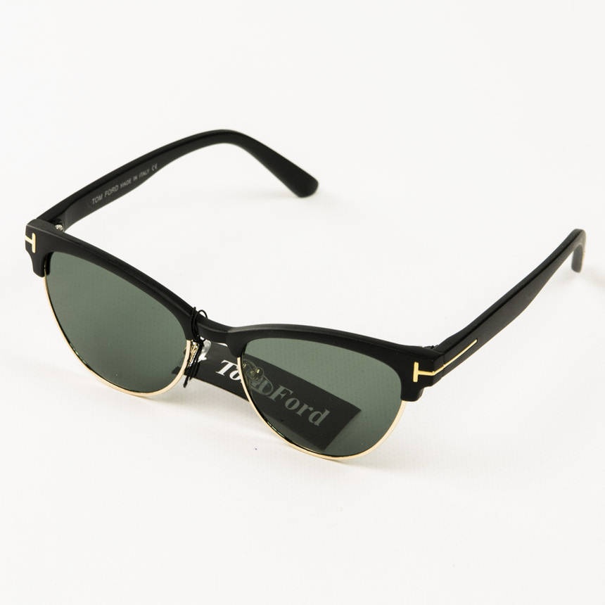 Жіночі модні сонцезахисні окуляри Tom Ford (репліка) - Чорні - JL1351, фото 2