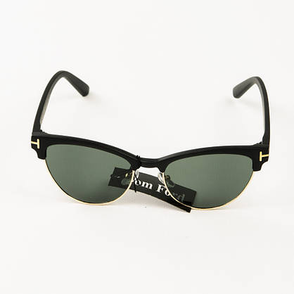 Жіночі модні сонцезахисні окуляри Tom Ford (репліка) - Чорні - JL1351, фото 2