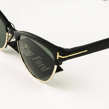 Жіночі модні сонцезахисні окуляри Tom Ford (репліка) - Чорні - JL1351, фото 3